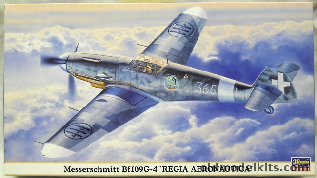 Hasegawa 1/48 Messerschmitt Bf-109 G-4 Regia Aeronautica - (BF109G4), 09559 plastic model kit